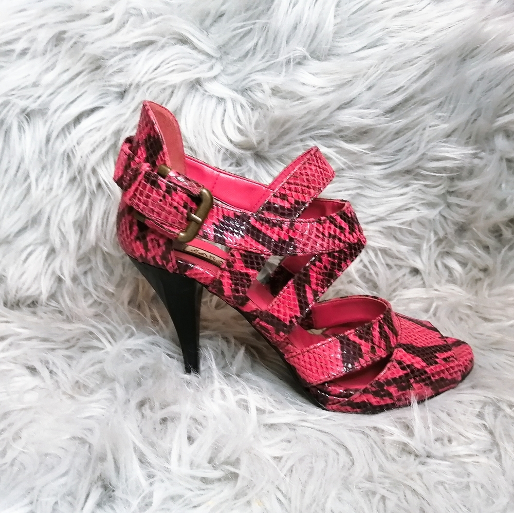 Zara Snakeskin Strappy Heels - Picture 3 of 5